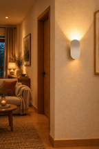Nordic Glow Wall Lamp adding soft accent light to a living space