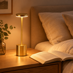 Touch Glow Rechargeable Desk Lamp lighting a desk for everyday use