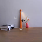 Glow Tube Cordless Lamp in Orange, about 33 cm tall