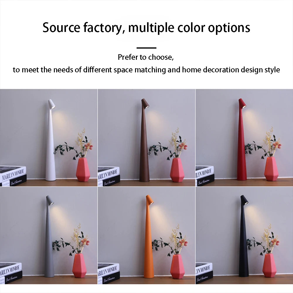 Glow Tube Cordless Lamp color options shown side by side