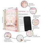 52 Week Bible Study Journal features, including spiral binding and a protective cover