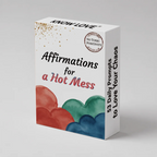 Mindfulness Self Care Affirmation Cards box, front view
