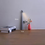 Glow Tube Cordless Lamp in Gray, about 33 cm tall