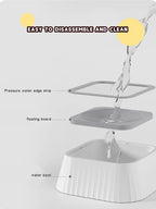 No-Spill Floating Dog Water Bowl taken apart into its three layers for cleaning