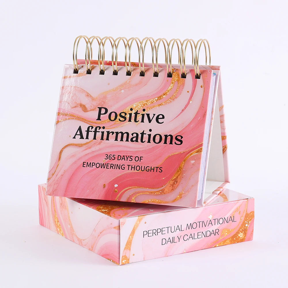 365 Day Affirmation Flip Calendar in Rose