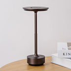 Sleek Cordless Table Lamp in Champagne