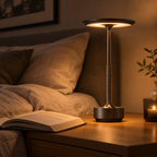 Sleek Cordless Table Lamp setting a cozy mood for a relaxing evening